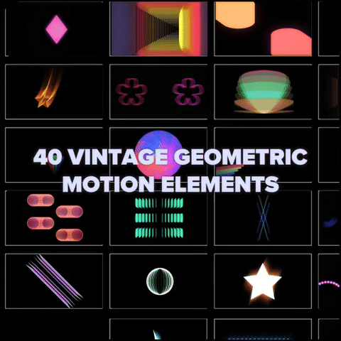 Vintageometry 2 | 70s Motion Elements